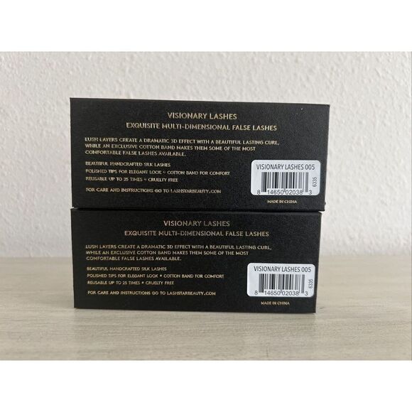 New In Box LASH STAR Visionary Lashes 005 Set Of 2 Boxes Of Silk Lashes -2 PAIRS - Picture 5 of 5
